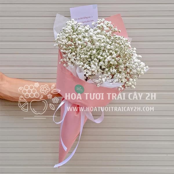 Bó hoa chúc mừng cầm tay 01