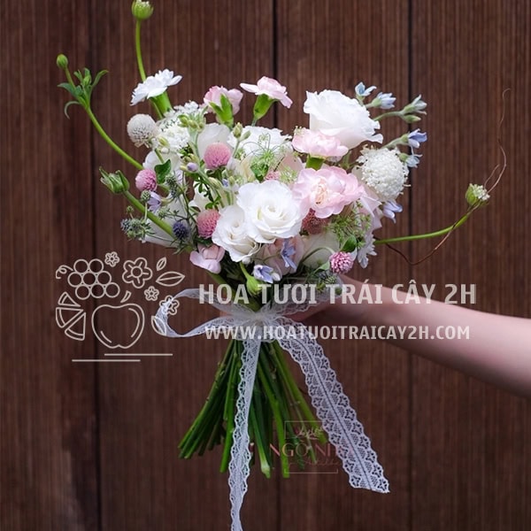 Bó hoa cưới cầm tay 099