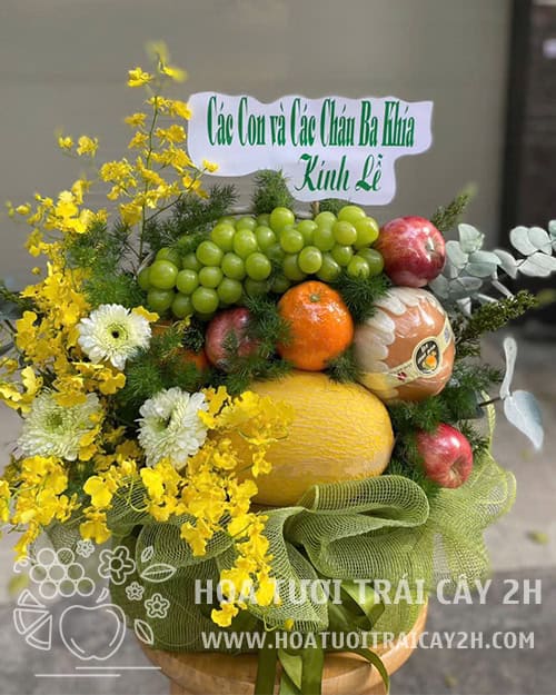 Giỏ trái cây viếng đám tang 091