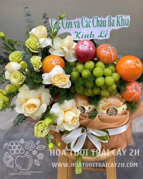 Giỏ trái cây viếng đám tang 072