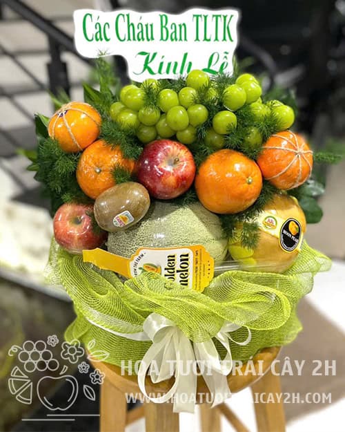 Giỏ trái cây viếng đám tang 012