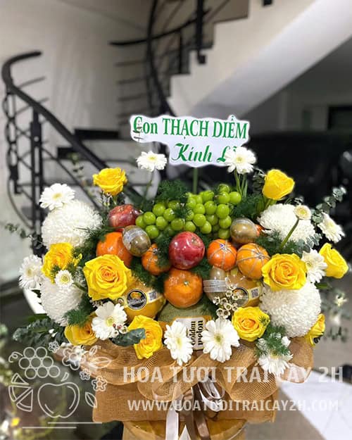 Giỏ trái cây viếng đám tang 041